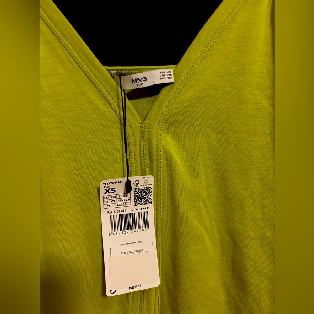 NEW Lime Green Dress Tank / Camisole Type Top